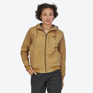 Women's All Seasons Hemp Canvas Hoodie Bomber  Jacket